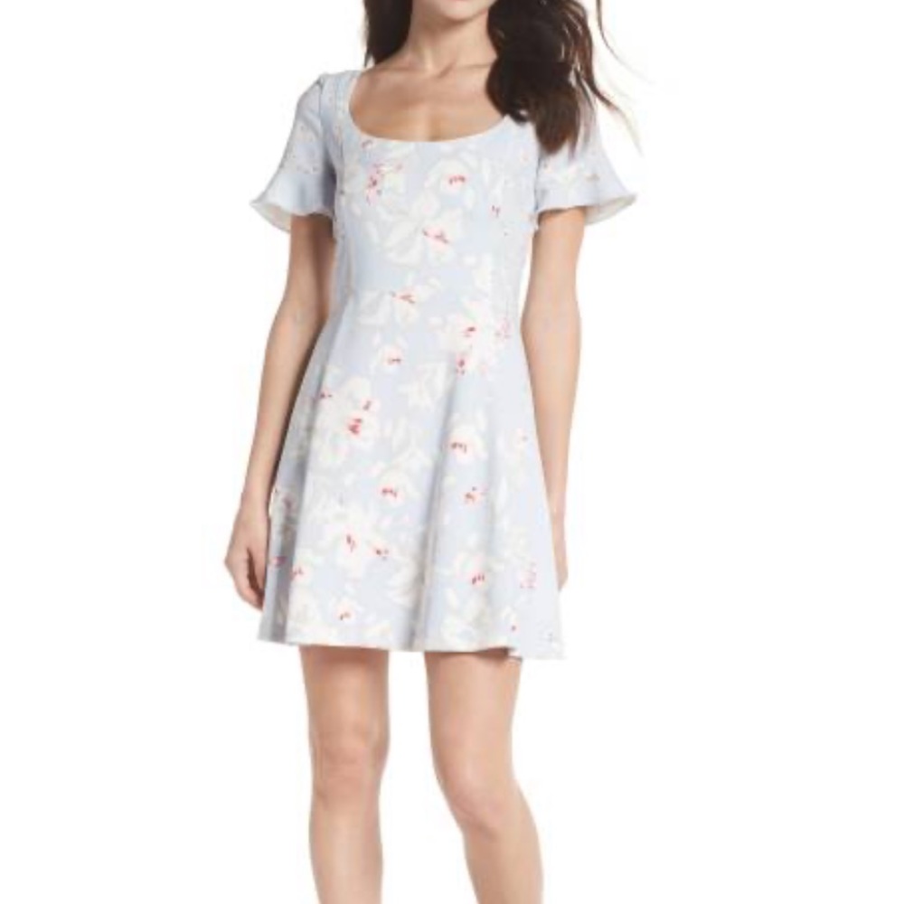 French connection Alba Scoop Neck A-Line Dress